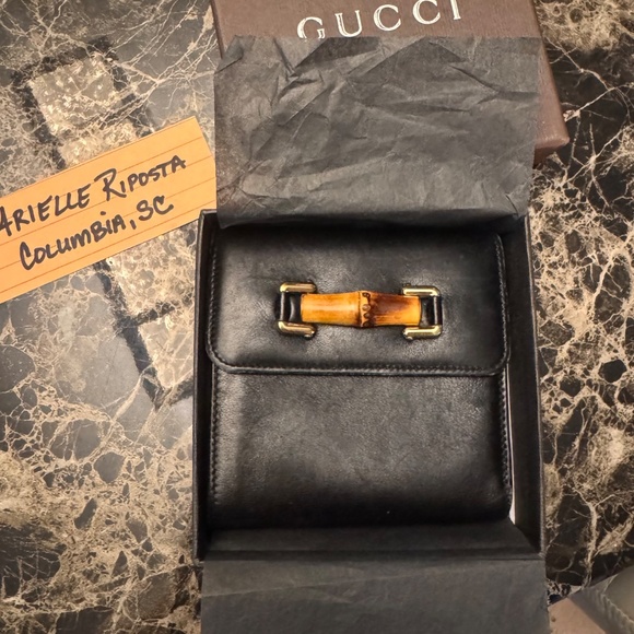Gucci Bamboo trifold vintage wallet - Picture 2 of 11